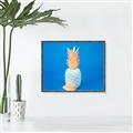 Picture of Blue Pineapple _GroupedProduct_Rectangle_Landscape_Photography _GroupedProduct_Rectangle_Landscape_Canvas_Framed_
