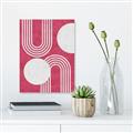 Picture of Bright Pink Abstract I  _GroupedProduct_Rectangle_Portrait_Unframed_Print_Only_