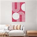 Picture of Bright Pink Abstract I  _GroupedProduct_Rectangle_Portrait_Unframed_Print_Only_