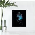 Picture of Neon Flower Girl on Black  _GroupedProduct_Rectangle_Portrait_Unframed_Print_Only_