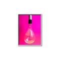 Picture of Hot Pink Light Bulb _GroupedProduct_Rectangle_Portrait_Photography _GroupedProduct_Rectangle_Portrait_Canvas_Framed_