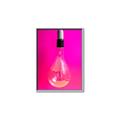 Picture of Hot Pink Light Bulb _GroupedProduct_Rectangle_Portrait_Photography _GroupedProduct_Rectangle_Portrait_Canvas_Framed_