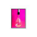Picture of Hot Pink Light Bulb _GroupedProduct_Rectangle_Portrait_Photography _GroupedProduct_Rectangle_Portrait_Canvas_Framed_