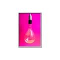 Picture of Hot Pink Light Bulb _GroupedProduct_Rectangle_Portrait_Photography _GroupedProduct_Rectangle_Portrait_Canvas_Framed_