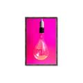Picture of Hot Pink Light Bulb _GroupedProduct_Rectangle_Portrait_Photography _GroupedProduct_Rectangle_Portrait_Canvas_Framed_