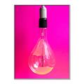 Picture of Hot Pink Light Bulb _GroupedProduct_Rectangle_Portrait_Photography _GroupedProduct_Rectangle_Portrait_Canvas_Framed_