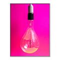 Picture of Hot Pink Light Bulb _GroupedProduct_Rectangle_Portrait_Photography _GroupedProduct_Rectangle_Portrait_Canvas_Framed_