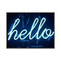 Picture of Hello Neon Sign _GroupedProduct_Rectangle_Landscape_Photography _GroupedProduct_Rectangle_Landscape_Canvas_Framed_