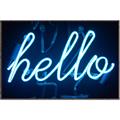 Picture of Hello Neon Sign _GroupedProduct_Rectangle_Landscape_Photography _GroupedProduct_Rectangle_Landscape_Canvas_Framed_