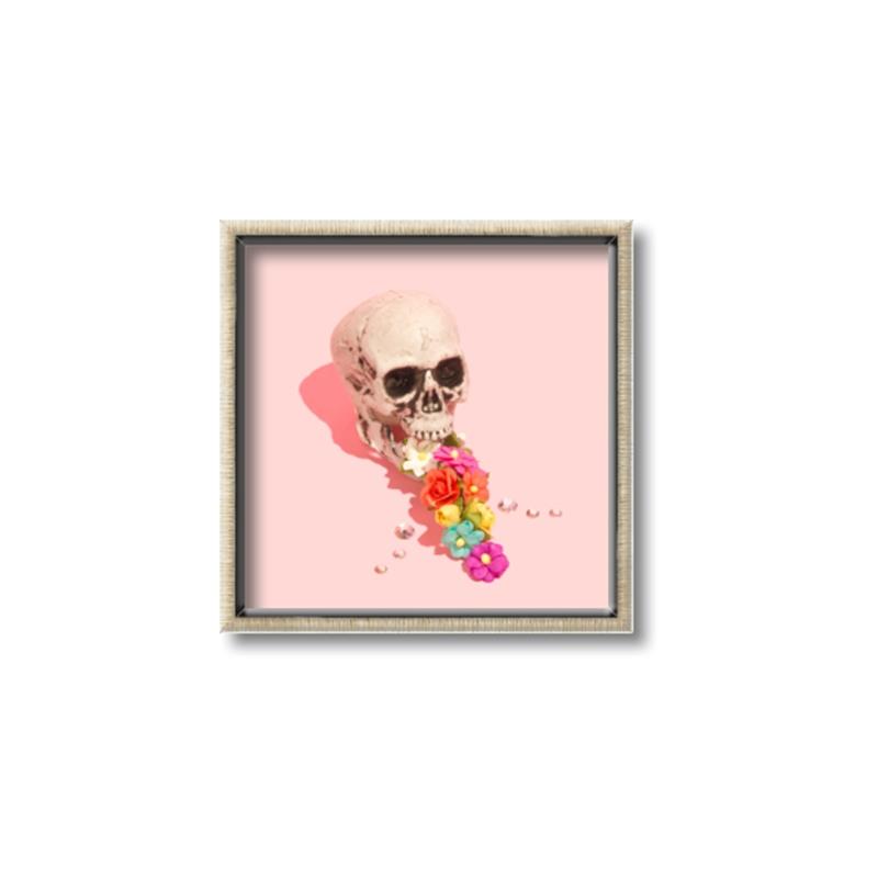 Picture of Happy Skull _GroupedProduct_Square_Photography _GroupedProduct_Square_Canvas_Framed_