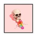 Picture of Happy Skull _GroupedProduct_Square_Photography _GroupedProduct_Square_Canvas_Framed_