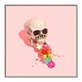 Picture of Happy Skull _GroupedProduct_Square_Photography _GroupedProduct_Square_Canvas_Framed_