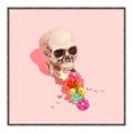Picture of Happy Skull _GroupedProduct_Square_Photography _GroupedProduct_Square_Canvas_Framed_
