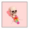 Picture of Happy Skull _GroupedProduct_Square_Photography _GroupedProduct_Square_Canvas_Framed_