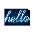 Picture of Hello Neon Sign _GroupedProduct_Rectangle_Landscape_Photography _GroupedProduct_Rectangle_Landscape_Unframed_Print_Only_