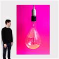 Picture of Hot Pink Light Bulb _GroupedProduct_Rectangle_Portrait_Photography _GroupedProduct_Rectangle_Portrait_Canvas_