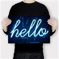 Picture of Hello Neon Sign _GroupedProduct_Rectangle_Landscape_Photography _GroupedProduct_Rectangle_Landscape_Canvas_