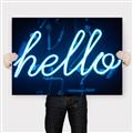 Picture of Hello Neon Sign _GroupedProduct_Rectangle_Landscape_Photography _GroupedProduct_Rectangle_Landscape_Canvas_