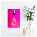 Picture of Hot Pink Light Bulb _GroupedProduct_Rectangle_Portrait_Photography _GroupedProduct_Rectangle_Portrait_Canvas_