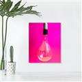 Picture of Hot Pink Light Bulb _GroupedProduct_Rectangle_Portrait_Photography _GroupedProduct_Rectangle_Portrait_Canvas_