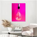 Picture of Hot Pink Light Bulb _GroupedProduct_Rectangle_Portrait_Photography _GroupedProduct_Rectangle_Portrait_Canvas_