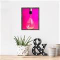Picture of Hot Pink Light Bulb _GroupedProduct_Rectangle_Portrait_Photography _GroupedProduct_Rectangle_Portrait_Canvas_Framed_