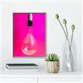 Picture of Hot Pink Light Bulb _GroupedProduct_Rectangle_Portrait_Photography _GroupedProduct_Rectangle_Portrait_Canvas_Framed_