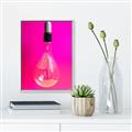 Picture of Hot Pink Light Bulb _GroupedProduct_Rectangle_Portrait_Photography _GroupedProduct_Rectangle_Portrait_Canvas_Framed_