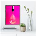 Picture of Hot Pink Light Bulb _GroupedProduct_Rectangle_Portrait_Photography _GroupedProduct_Rectangle_Portrait_Canvas_Framed_