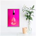 Picture of Hot Pink Light Bulb _GroupedProduct_Rectangle_Portrait_Photography _GroupedProduct_Rectangle_Portrait_Canvas_Framed_