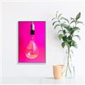 Picture of Hot Pink Light Bulb _GroupedProduct_Rectangle_Portrait_Photography _GroupedProduct_Rectangle_Portrait_Canvas_Framed_