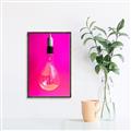 Picture of Hot Pink Light Bulb _GroupedProduct_Rectangle_Portrait_Photography _GroupedProduct_Rectangle_Portrait_Canvas_Framed_