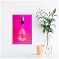 Picture of Hot Pink Light Bulb _GroupedProduct_Rectangle_Portrait_Photography _GroupedProduct_Rectangle_Portrait_Canvas_Framed_