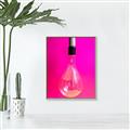 Picture of Hot Pink Light Bulb _GroupedProduct_Rectangle_Portrait_Photography _GroupedProduct_Rectangle_Portrait_Canvas_Framed_