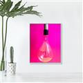 Picture of Hot Pink Light Bulb _GroupedProduct_Rectangle_Portrait_Photography _GroupedProduct_Rectangle_Portrait_Canvas_Framed_