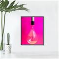 Picture of Hot Pink Light Bulb _GroupedProduct_Rectangle_Portrait_Photography _GroupedProduct_Rectangle_Portrait_Canvas_Framed_