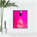 Picture of Hot Pink Light Bulb _GroupedProduct_Rectangle_Portrait_Photography _GroupedProduct_Rectangle_Portrait_Canvas_Framed_