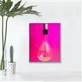 Picture of Hot Pink Light Bulb _GroupedProduct_Rectangle_Portrait_Photography _GroupedProduct_Rectangle_Portrait_Canvas_Framed_