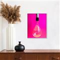 Picture of Hot Pink Light Bulb _GroupedProduct_Rectangle_Portrait_Photography _GroupedProduct_Rectangle_Portrait_Canvas_Framed_