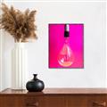 Picture of Hot Pink Light Bulb _GroupedProduct_Rectangle_Portrait_Photography _GroupedProduct_Rectangle_Portrait_Canvas_Framed_