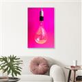 Picture of Hot Pink Light Bulb _GroupedProduct_Rectangle_Portrait_Photography _GroupedProduct_Rectangle_Portrait_Canvas_Framed_