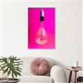 Picture of Hot Pink Light Bulb _GroupedProduct_Rectangle_Portrait_Photography _GroupedProduct_Rectangle_Portrait_Canvas_Framed_