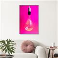 Picture of Hot Pink Light Bulb _GroupedProduct_Rectangle_Portrait_Photography _GroupedProduct_Rectangle_Portrait_Canvas_Framed_
