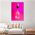 Picture of Hot Pink Light Bulb _GroupedProduct_Rectangle_Portrait_Photography _GroupedProduct_Rectangle_Portrait_Canvas_Framed_