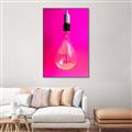 Picture of Hot Pink Light Bulb _GroupedProduct_Rectangle_Portrait_Photography _GroupedProduct_Rectangle_Portrait_Canvas_Framed_