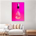 Picture of Hot Pink Light Bulb _GroupedProduct_Rectangle_Portrait_Photography _GroupedProduct_Rectangle_Portrait_Canvas_Framed_