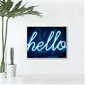 Picture of Hello Neon Sign _GroupedProduct_Rectangle_Landscape_Photography _GroupedProduct_Rectangle_Landscape_Canvas_Framed_