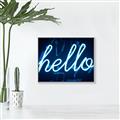 Picture of Hello Neon Sign _GroupedProduct_Rectangle_Landscape_Photography _GroupedProduct_Rectangle_Landscape_Canvas_Framed_