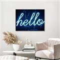 Picture of Hello Neon Sign _GroupedProduct_Rectangle_Landscape_Photography _GroupedProduct_Rectangle_Landscape_Canvas_Framed_