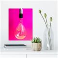 Picture of Hot Pink Light Bulb _GroupedProduct_Rectangle_Portrait_Photography _GroupedProduct_Rectangle_Portrait_Unframed_Print_Only_